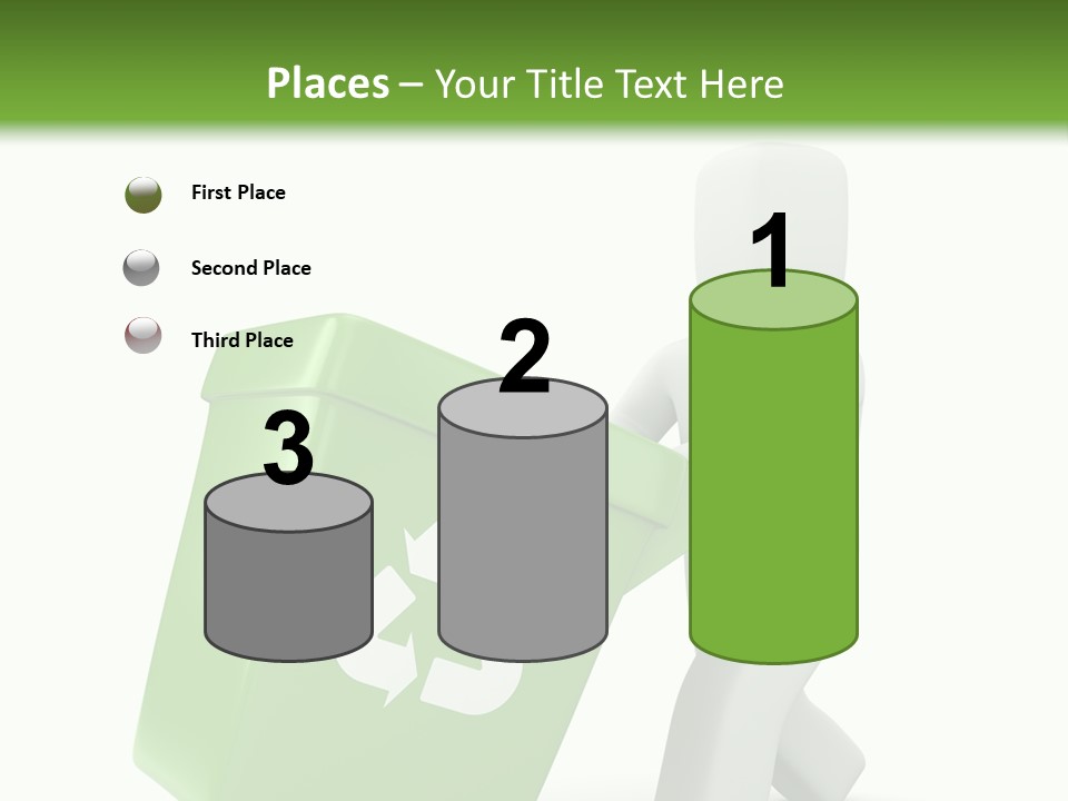Environment Recyclable Trash PowerPoint Template