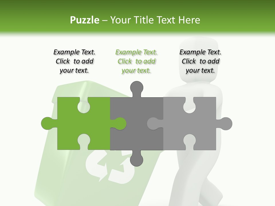 Environment Recyclable Trash PowerPoint Template