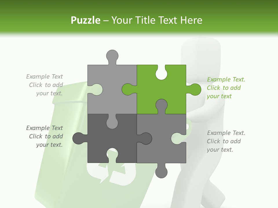 Environment Recyclable Trash PowerPoint Template