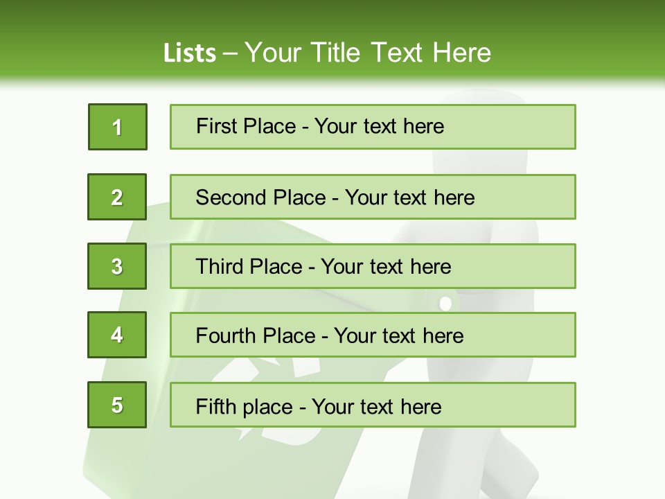 Environment Recyclable Trash PowerPoint Template