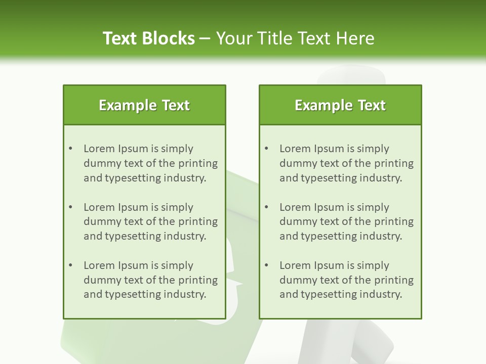 Environment Recyclable Trash PowerPoint Template