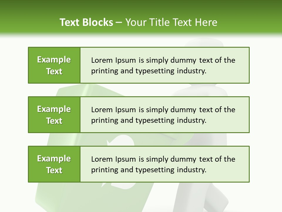 Environment Recyclable Trash PowerPoint Template