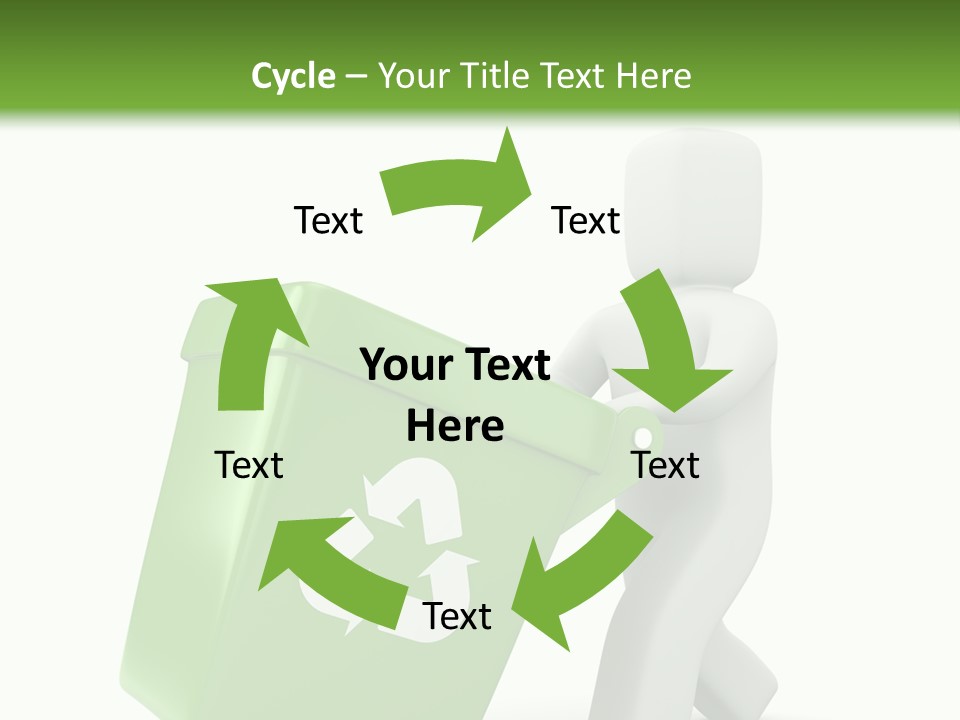 Environment Recyclable Trash PowerPoint Template