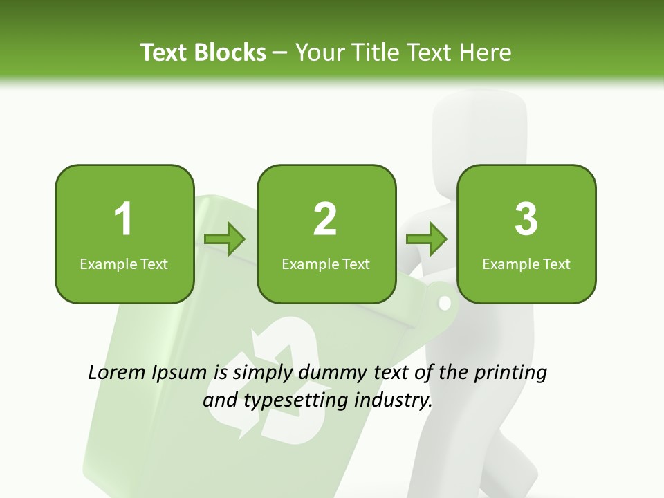 Environment Recyclable Trash PowerPoint Template