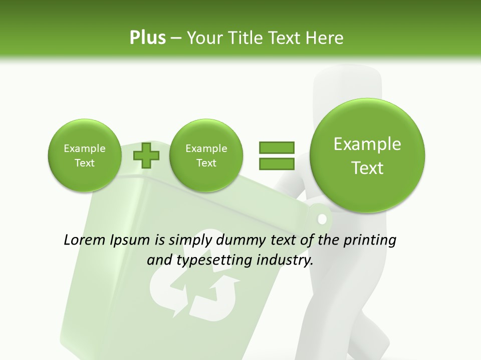 Environment Recyclable Trash PowerPoint Template