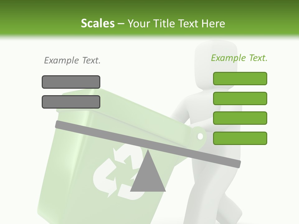 Environment Recyclable Trash PowerPoint Template