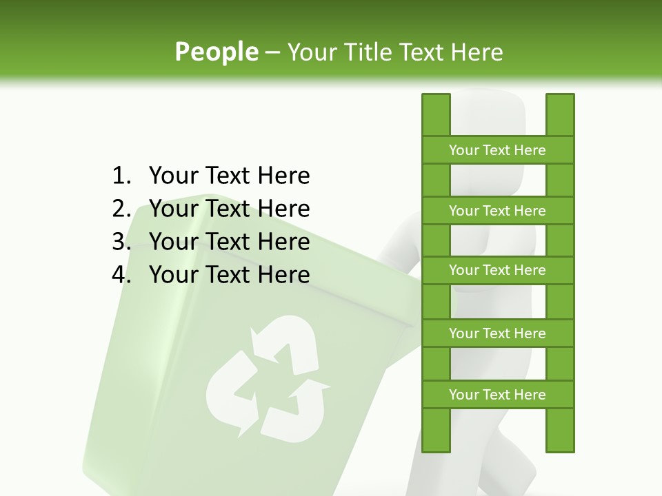 Environment Recyclable Trash PowerPoint Template