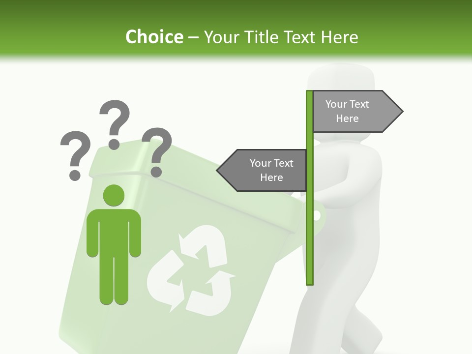 Environment Recyclable Trash PowerPoint Template