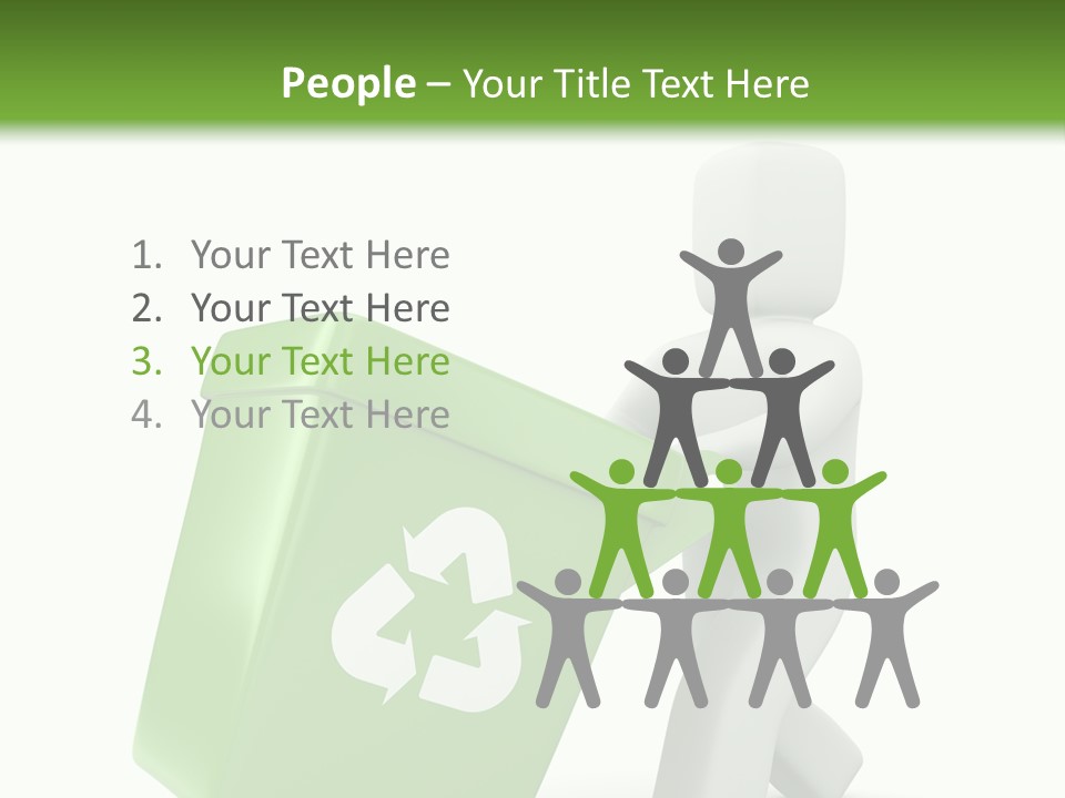Environment Recyclable Trash PowerPoint Template