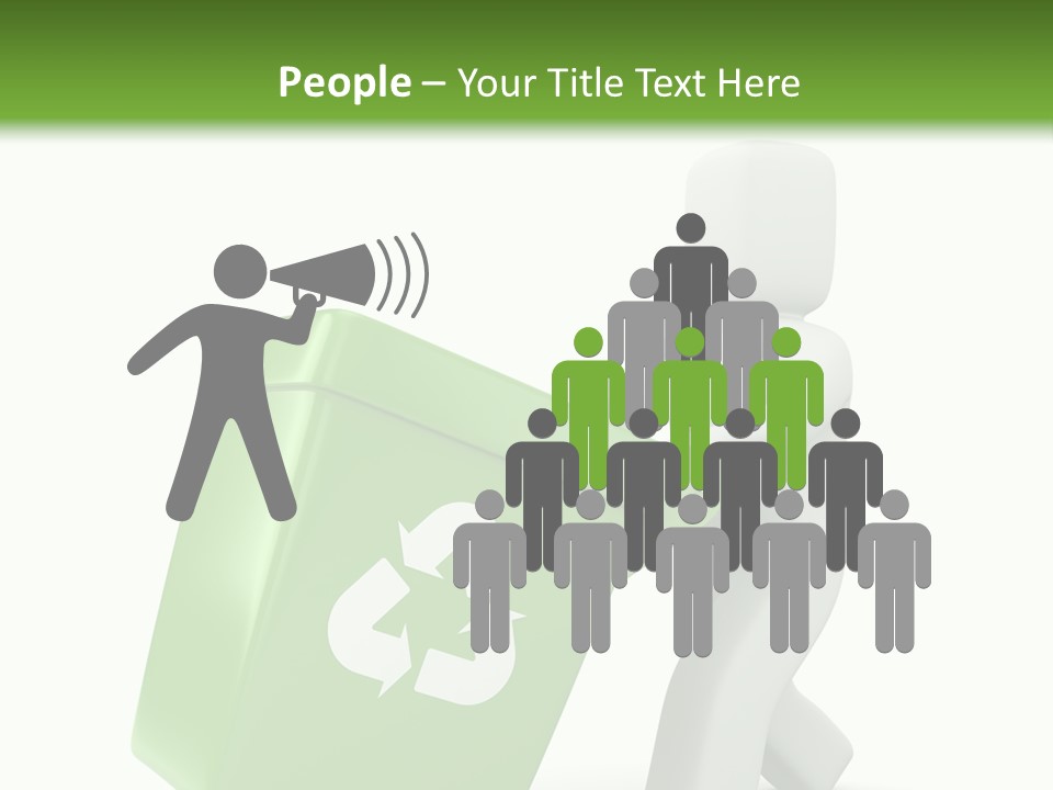 Environment Recyclable Trash PowerPoint Template