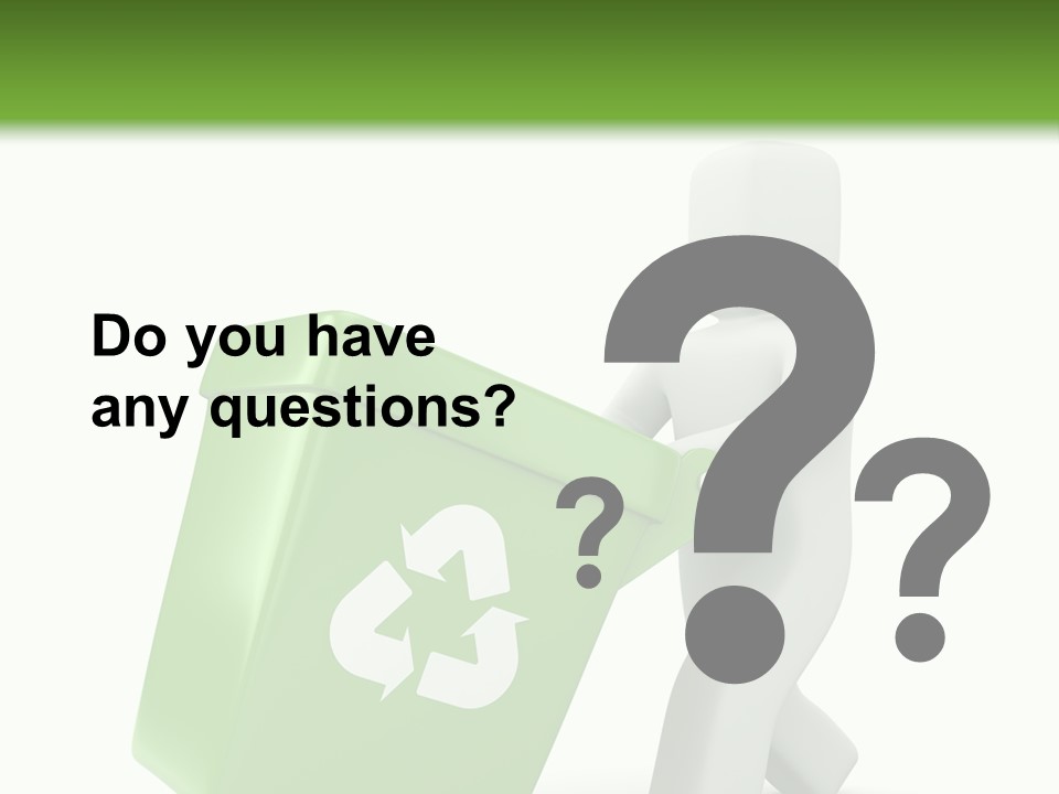 Environment Recyclable Trash PowerPoint Template