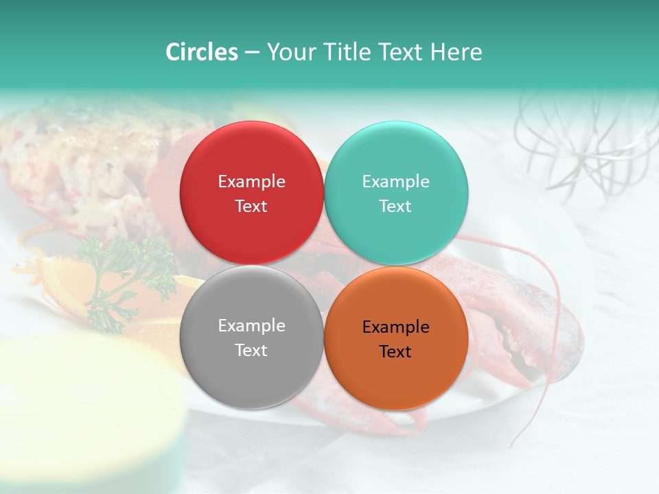 Expensive Dish Plate PowerPoint Template