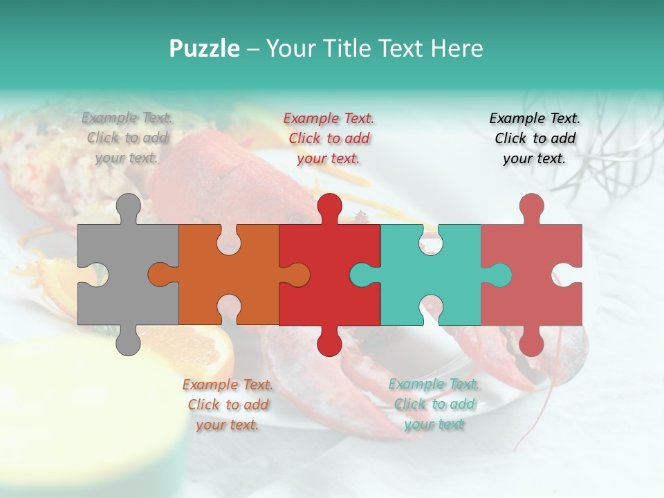 Expensive Dish Plate PowerPoint Template