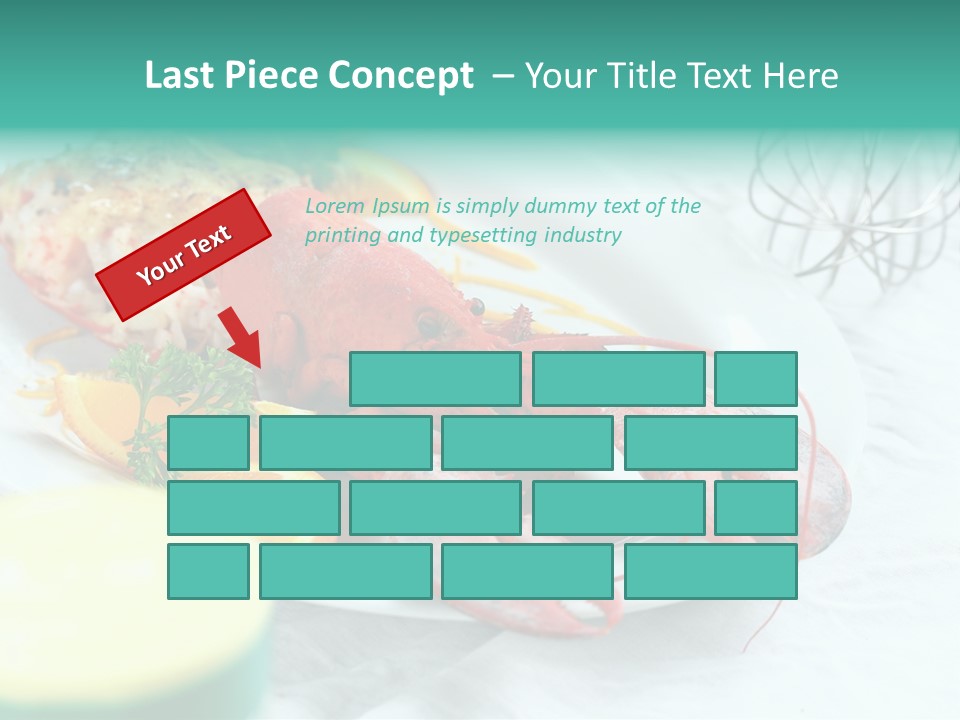 Expensive Dish Plate PowerPoint Template