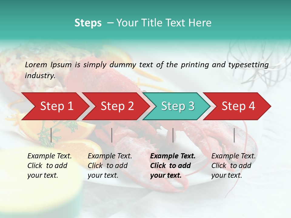 Expensive Dish Plate PowerPoint Template