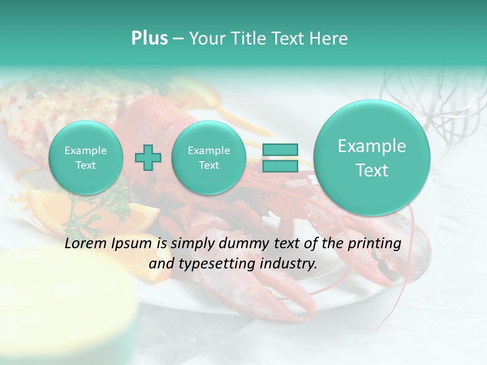 Expensive Dish Plate PowerPoint Template