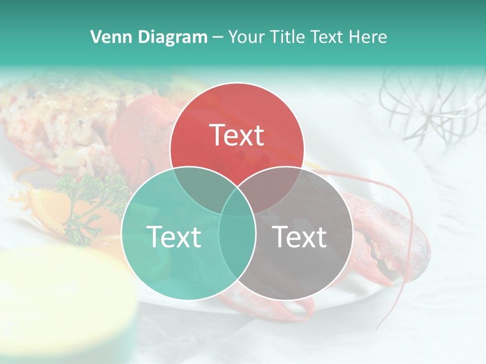 Expensive Dish Plate PowerPoint Template