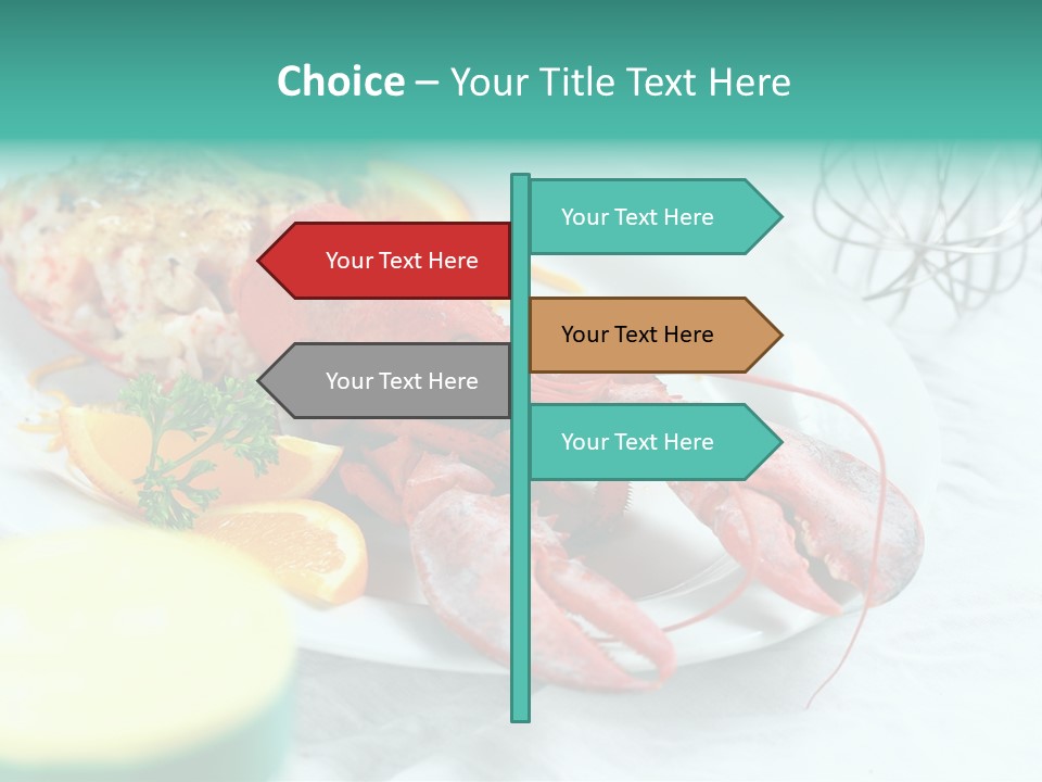 Expensive Dish Plate PowerPoint Template