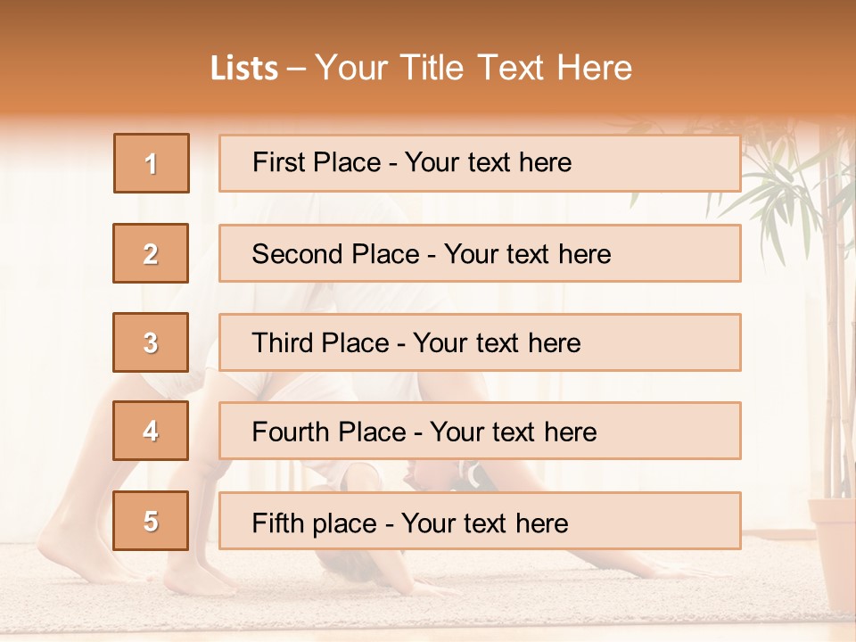Lifestyle Healthy Happiness PowerPoint Template