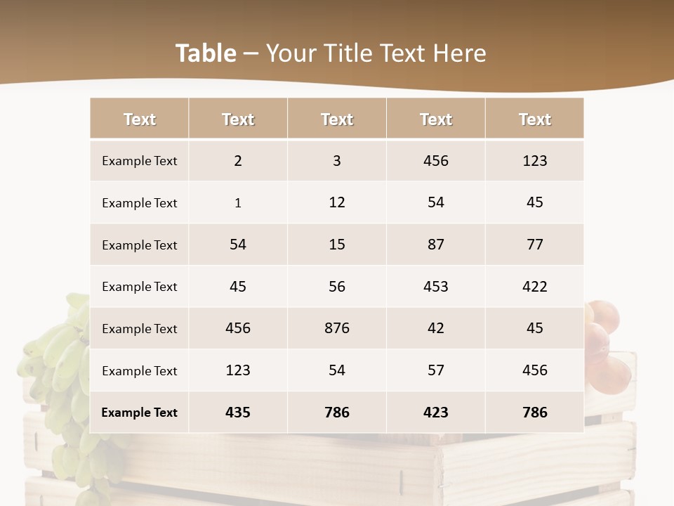 Organic Crate Ripe PowerPoint Template