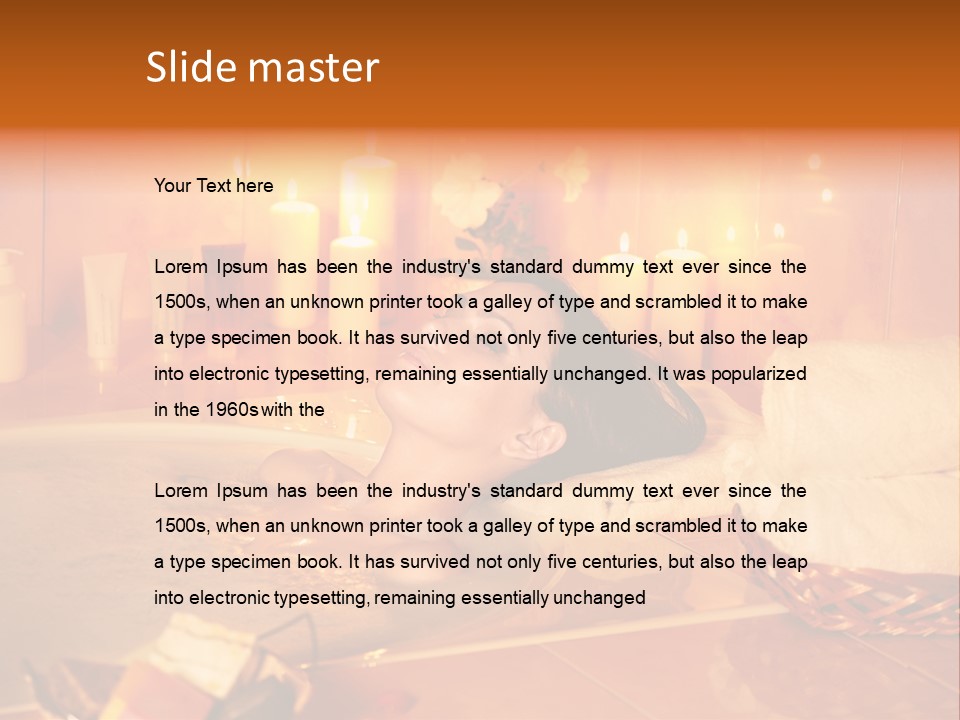 Hot Tub Bathhouse Beauty PowerPoint Template