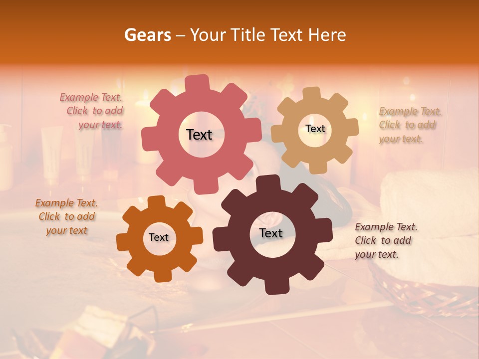 Hot Tub Bathhouse Beauty PowerPoint Template