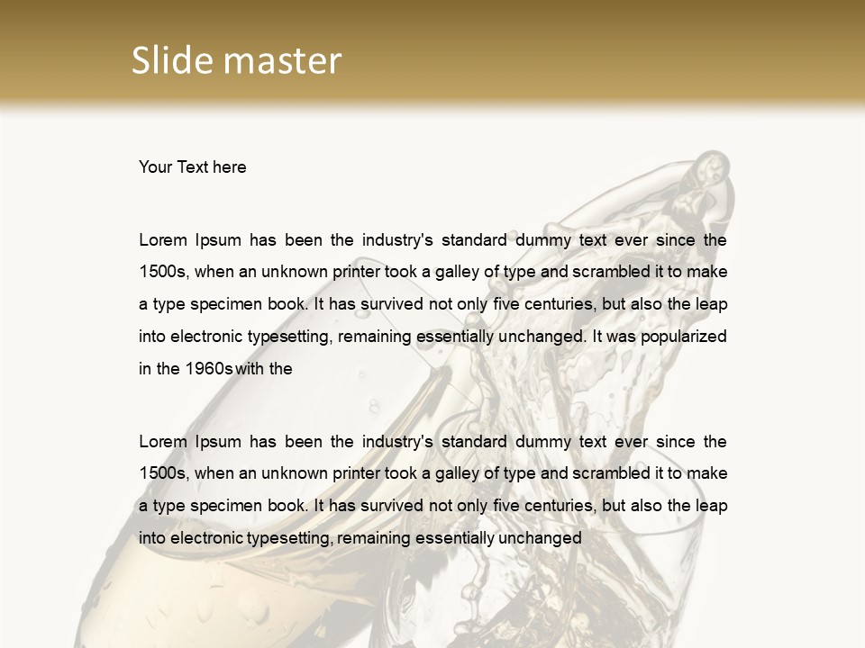 Spill Splash Refreshing PowerPoint Template