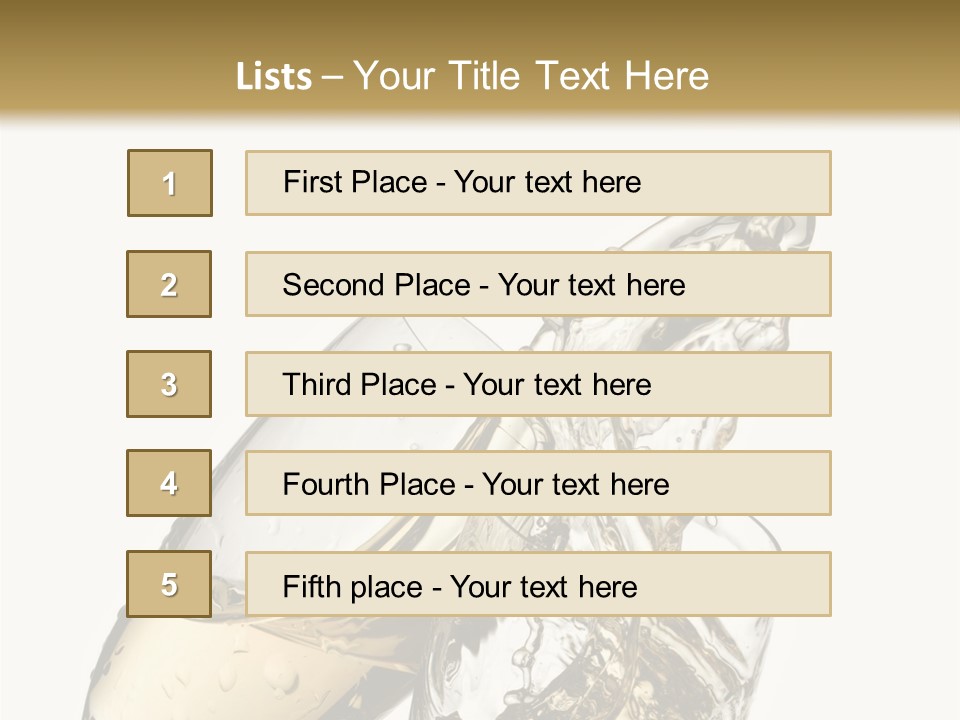 Spill Splash Refreshing PowerPoint Template