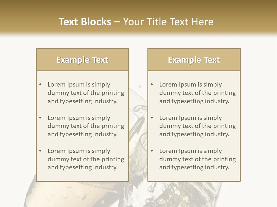 Spill Splash Refreshing PowerPoint Template