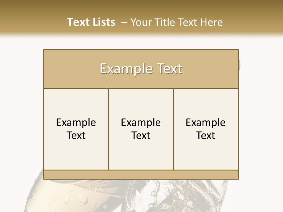 Spill Splash Refreshing PowerPoint Template