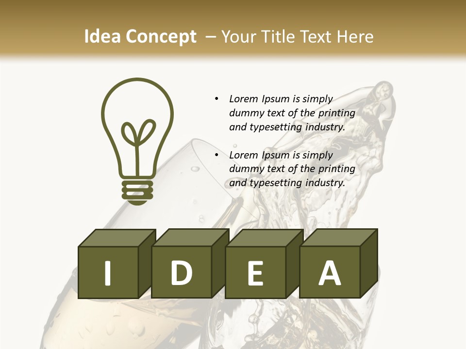 Spill Splash Refreshing PowerPoint Template