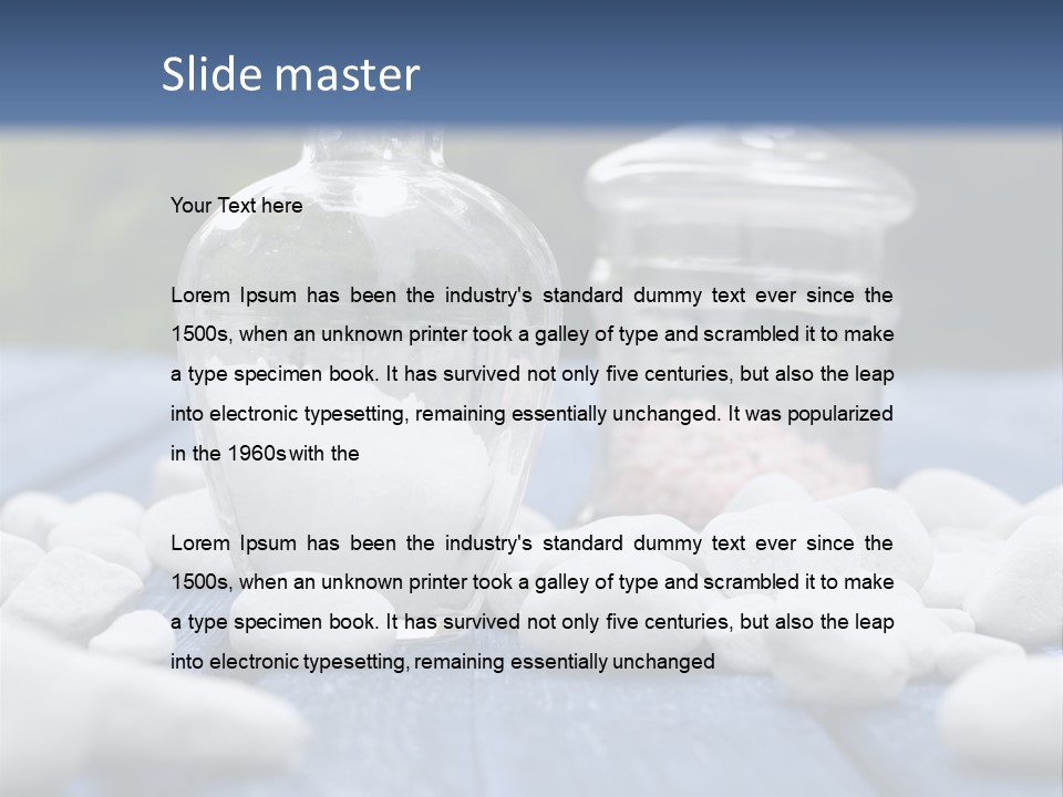 Closeup Mineral Salt Natural Cosmetics PowerPoint Template