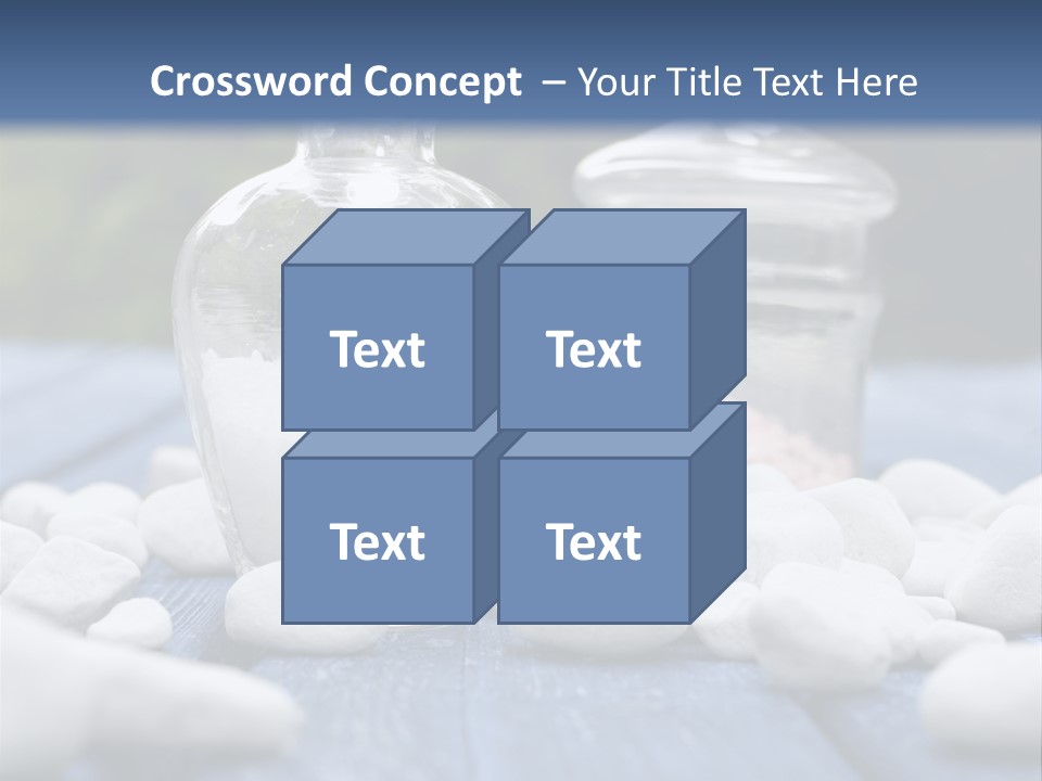 Closeup Mineral Salt Natural Cosmetics PowerPoint Template