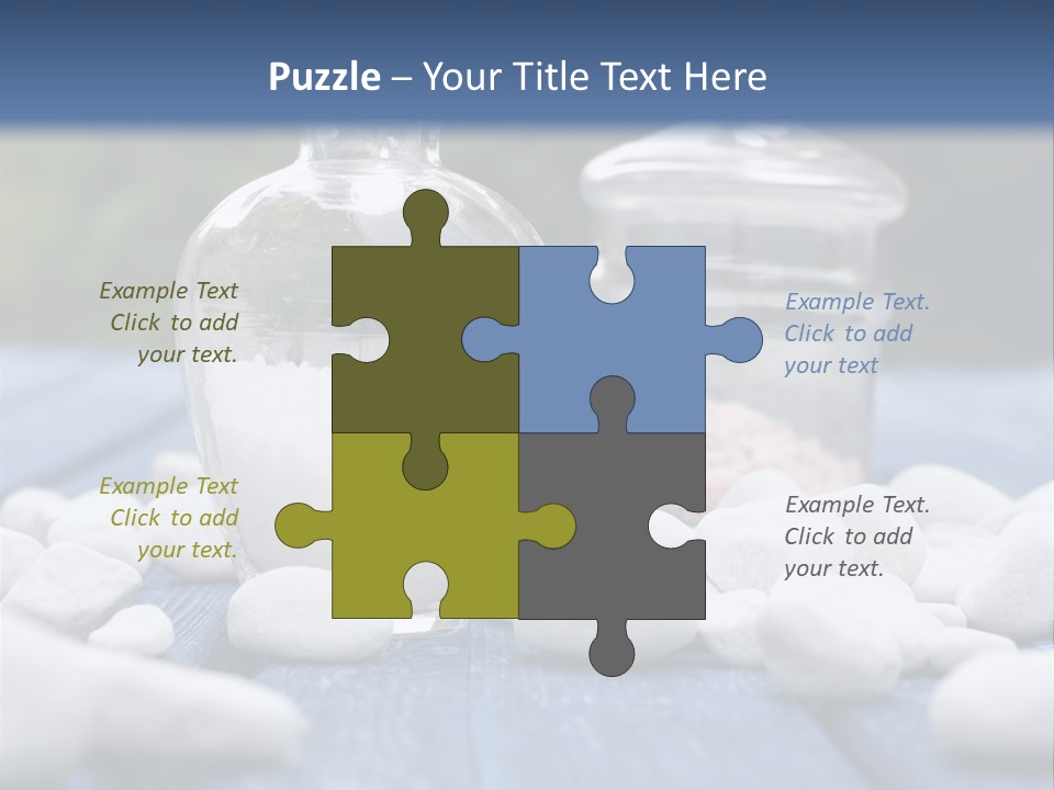 Closeup Mineral Salt Natural Cosmetics PowerPoint Template