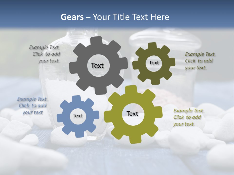 Closeup Mineral Salt Natural Cosmetics PowerPoint Template