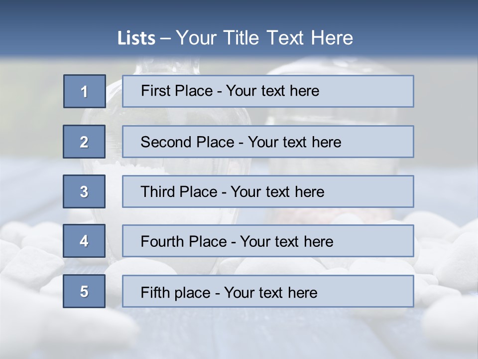 Closeup Mineral Salt Natural Cosmetics PowerPoint Template
