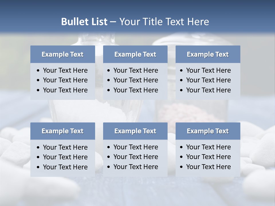 Closeup Mineral Salt Natural Cosmetics PowerPoint Template