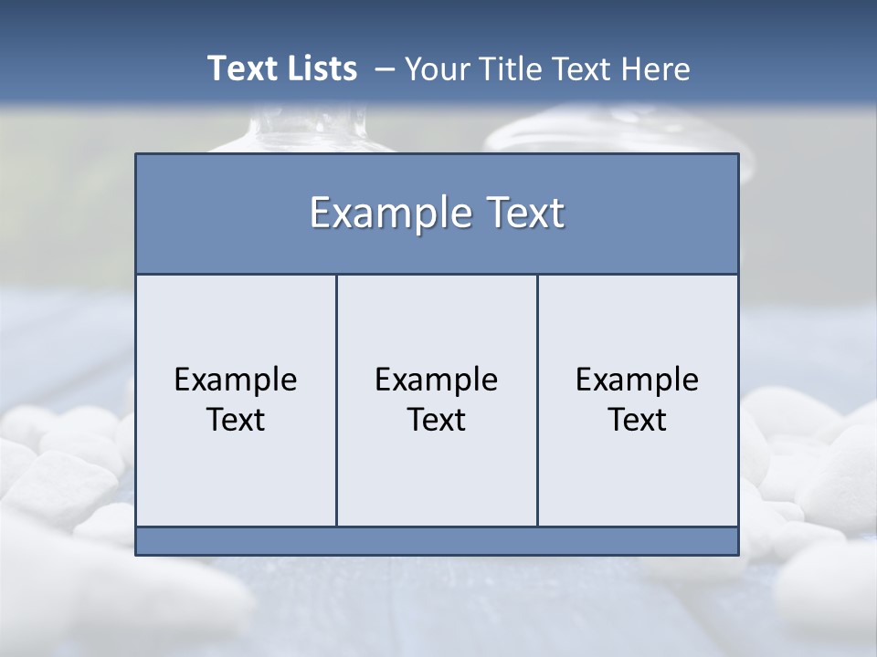 Closeup Mineral Salt Natural Cosmetics PowerPoint Template