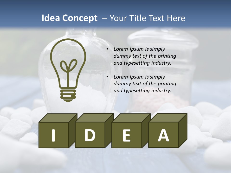 Closeup Mineral Salt Natural Cosmetics PowerPoint Template