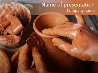 Artisan Cup Dexterity PowerPoint Template