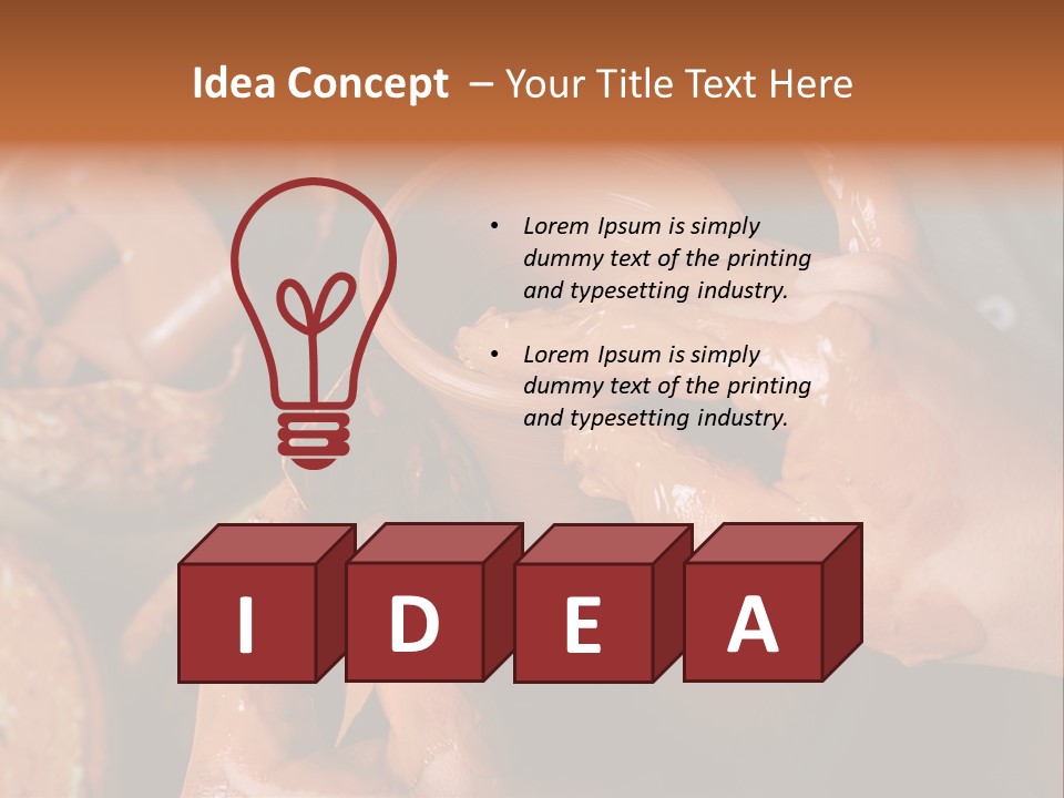 Artisan Cup Dexterity PowerPoint Template