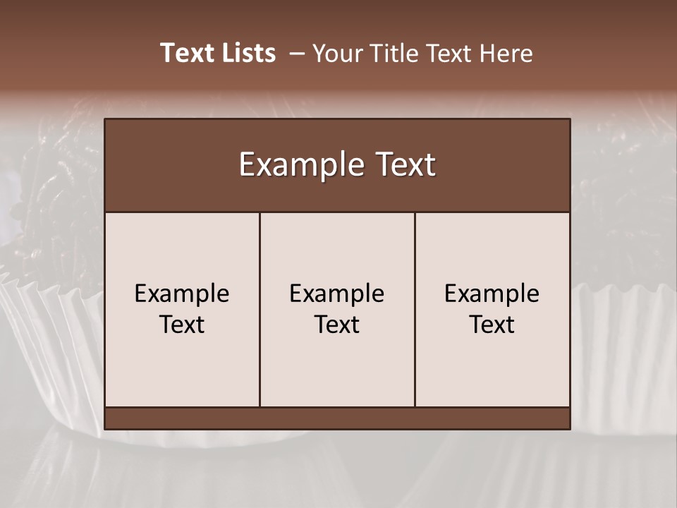 Photography Brigadier Candy PowerPoint Template