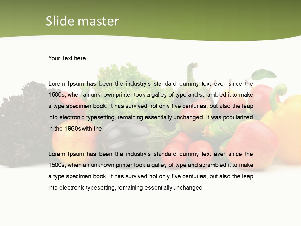 Tomato Juicy Ingredient PowerPoint Template