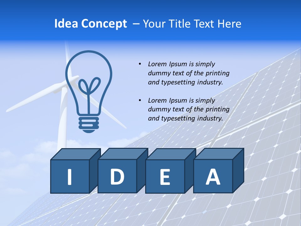 Tile Energy Eco PowerPoint Template