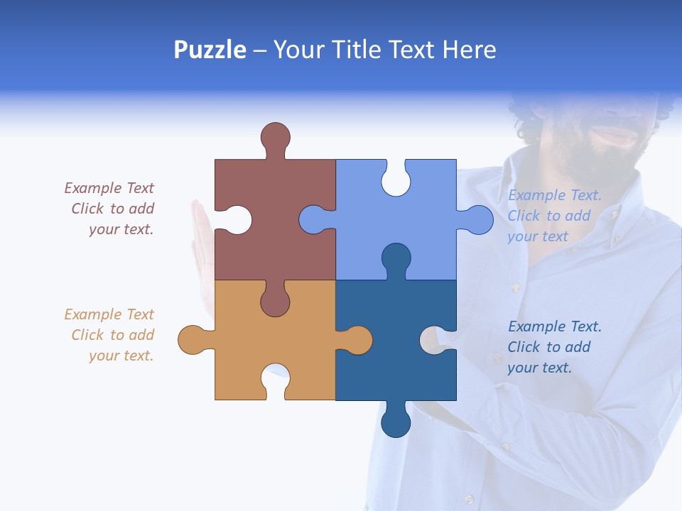 Facial Expression Commercial Posing PowerPoint Template