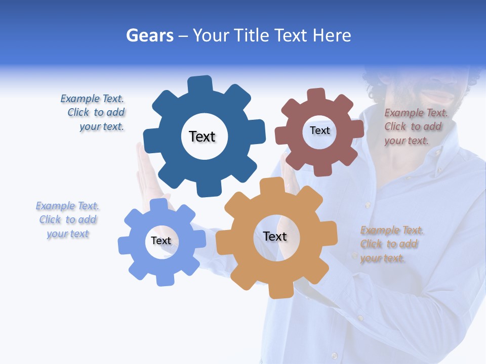 Facial Expression Commercial Posing PowerPoint Template