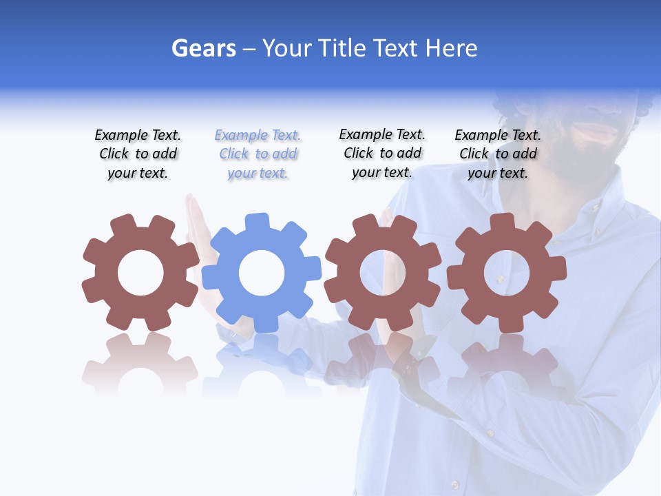 Facial Expression Commercial Posing PowerPoint Template