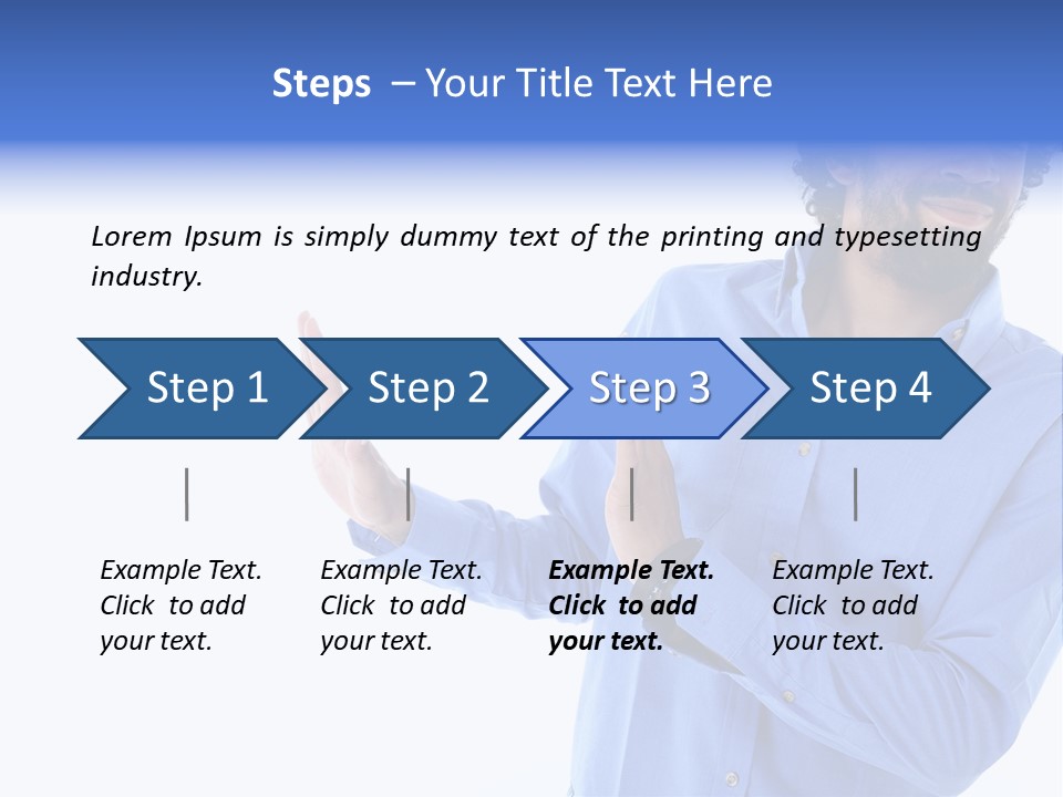 Facial Expression Commercial Posing PowerPoint Template