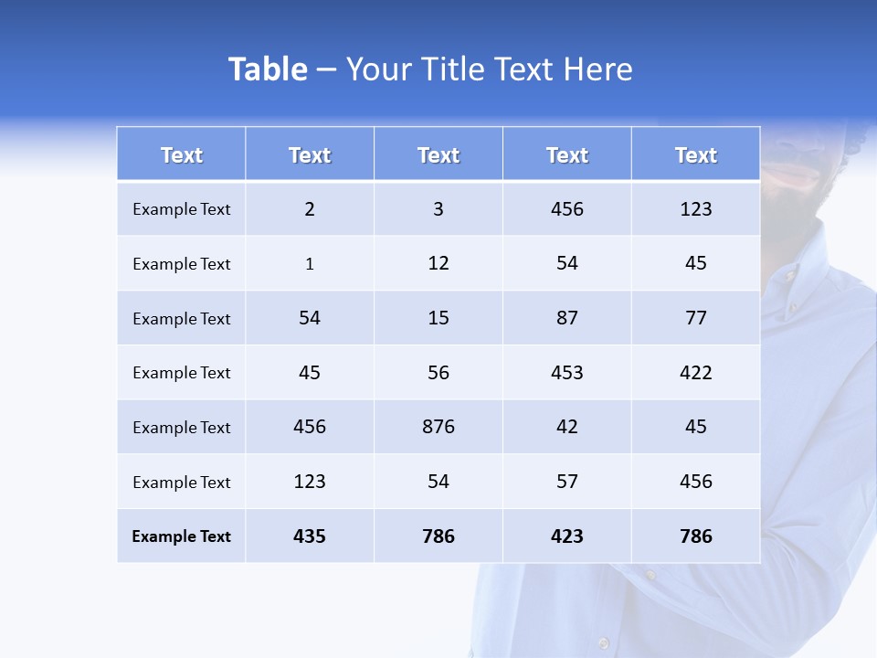 Facial Expression Commercial Posing PowerPoint Template