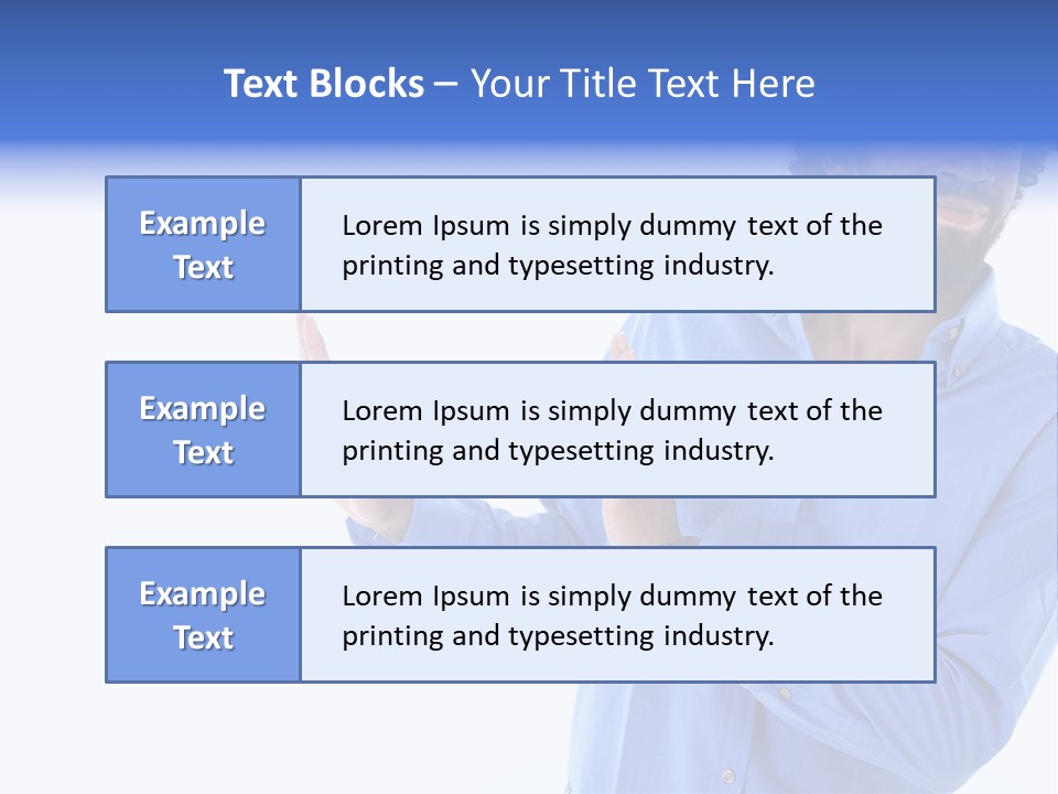 Facial Expression Commercial Posing PowerPoint Template